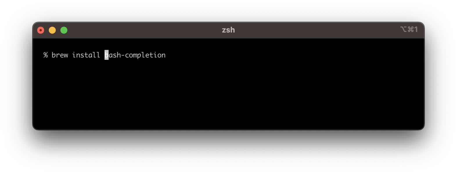 Install bash completion on macOS